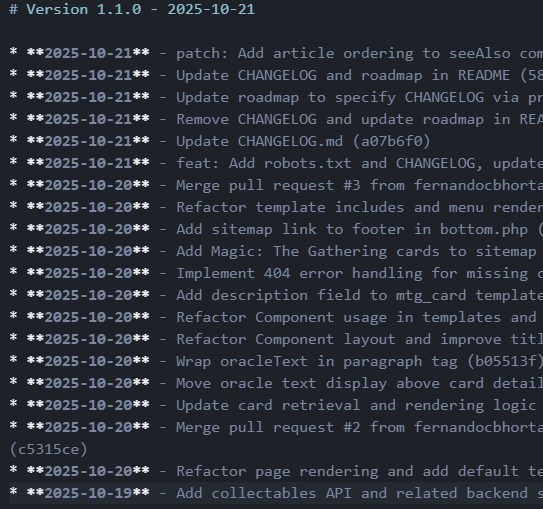 Changelog